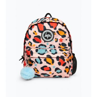 Multicoloured Star Leopard Print Backpack HYPE New Look