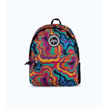 Multicoloured Peace Love Backpack School HYPE New Look