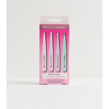 Pastels Combination Tweezer Set Brushworks New Look