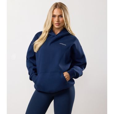 Women's Blue 365 Relaxed Fit Hoodie Gym King New Look