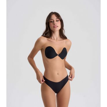 Women's Black Stick On Invisible Bra Nude Intimates New Look