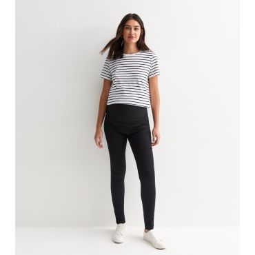 Women's Maternity Black Lift & Shape Over Bump Emilee Jeggings New Look