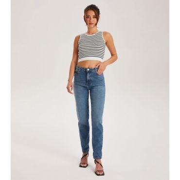 Women's Blue Mom Jeans Urban Bliss New Look