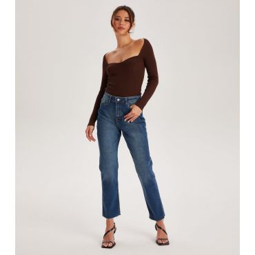 Women's Blue Straight Leg Jeans Urban Bliss New Look