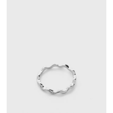 Silver Zig Zag Ring New Look