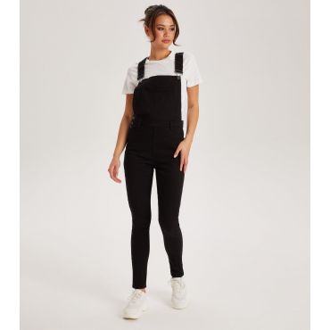 Women's Black Denim Dungarees Urban Bliss New Look