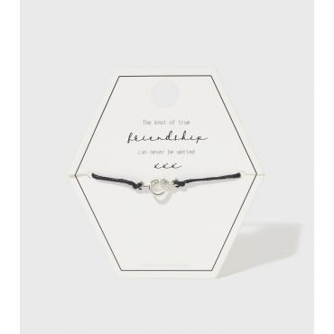 Silver Friendship Knot Bracelet New Look