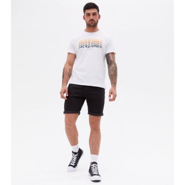 Men's Black Turn Up Shorts Jack & Jones New Look