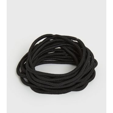 15 Pack Black Hair Bands New Look