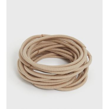 15 Pack Cream Hair Bands New Look