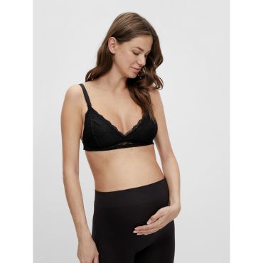 Women's Maternity Black Lace Nursing Bra Mamalicious New Look