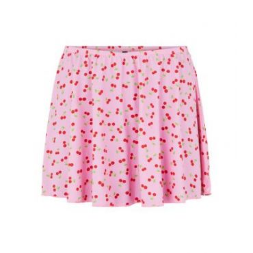 PIECES Pink Cherry High Waist Mini Skirt New Look