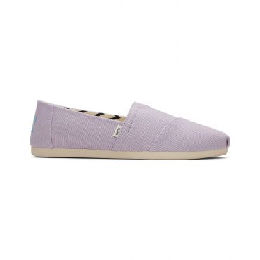 Women's Lilac Canvas Slip On Espadrilles Toms New Look