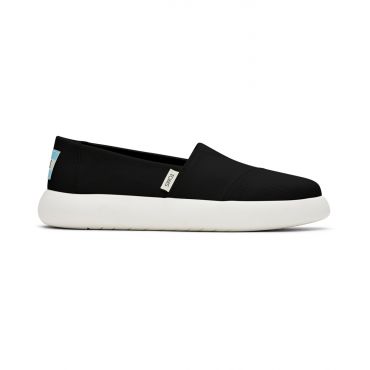 Women's Black Canvas Slip On Espadrilles Toms New Look
