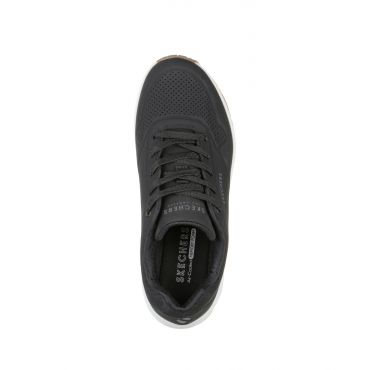 Women's Black Wedge Uno Stand On Air Trainers Skechers New Look