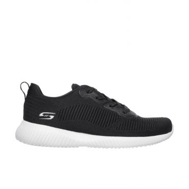Women's Black Bobs Sport Squad Tough Talk Contrast Sole Trainers Skechers New Look