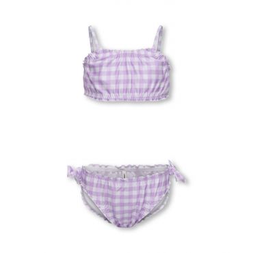 Purple Check Bikini Set KIDS ONLY New Look