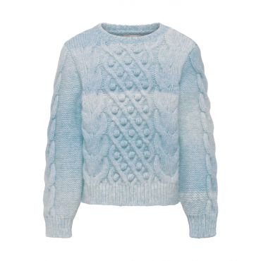 Pale Blue Cable Knit Long Sleeve Jumper KIDS ONLY New Look