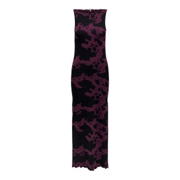 Women's Purple Abstract Print Jersey Bandeau Maxi Dress ONLY New Look