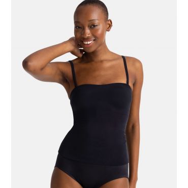 Women's Black Strappy Shaping Cami Dorina New Look