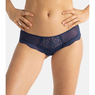 Women's Blue Floral Lace Hipster Briefs Dorina New Look