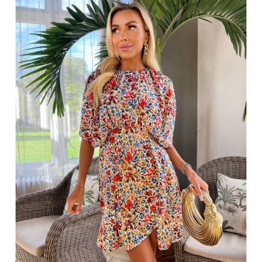 Women's Multicoloured Batwing Mini Dress AX Paris New Look