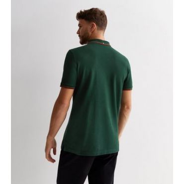 Men's Ben Sherman Dark Green Short Sleeve Polo Shirt New Look