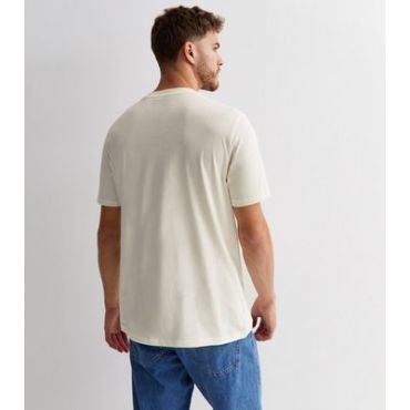 Men's Ben Sherman Off White Cotton Logo T-Shirt New Look