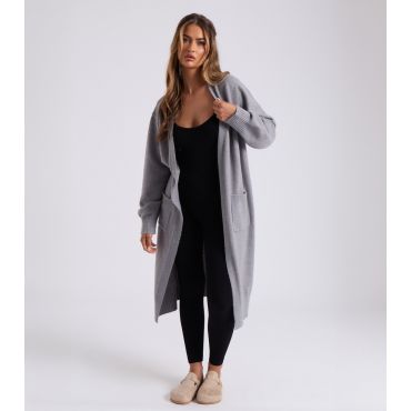 Women's Grey Longline Cardigan Urban Bliss New Look