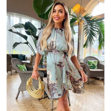 Women's Pale Blue Floral Print Mini Dress AX Paris New Look