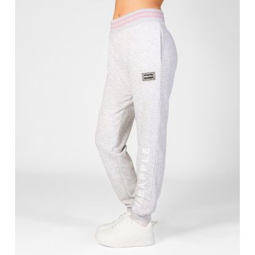 Girls' Grey Stripe Trim Joggers Pineapple New Look