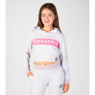 Girls' Grey Logo Hoodie Pineapple New Look