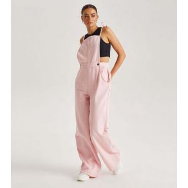 Urban Bliss Pink Wide Leg Dungarees New Look
