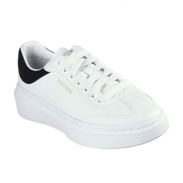 Women's White Cordova Classic Faux Leather Trainers Skechers New Look