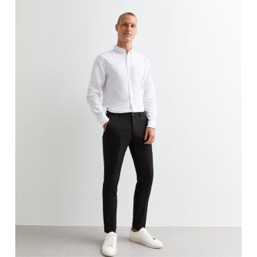 Men's Black Slim Stretch Trousers Jack & Jones New Look