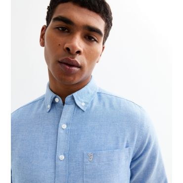 Men's Blue Twill Shirt Farah New Look