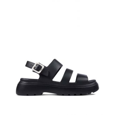 Women's Sunny Black Chunky Jelly Fisherman Sandals JuJu New Look