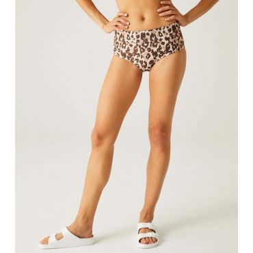 Women's Brown Leopard Print Paloma Bikini Bottoms Regatta New Look