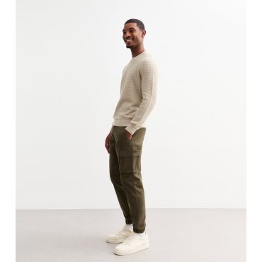 Men's Green Regular Tapered Cargo Trousers Only and Sons New Look