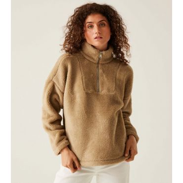 Women's Beige Zeeke Quarter Zip Fleece Regatta New Look