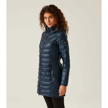 Women's Navy Tiered Shell Jacket Regatta New Look