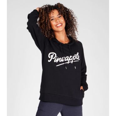 Women's Black Retro Hoodie Pineapple New Look