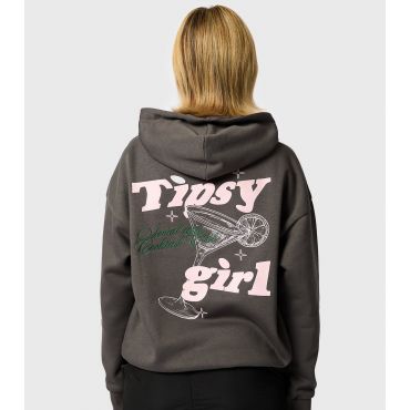 Women's Charcoal Tipsy Girl Hoodie Skinnydip New Look