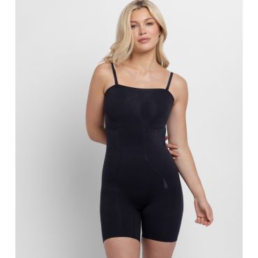 Women's Black Sculpt Romper Dorina New Look