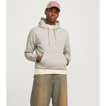 Men's Grey Logo Print Sweatshirt Jack & Jones New Look