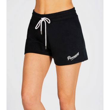 Women's Black Logo Print Shorts Pineapple New Look