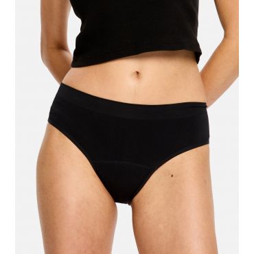 Women's Pack of 2 Black Moderate Flow Period Briefs Modibodi New Look