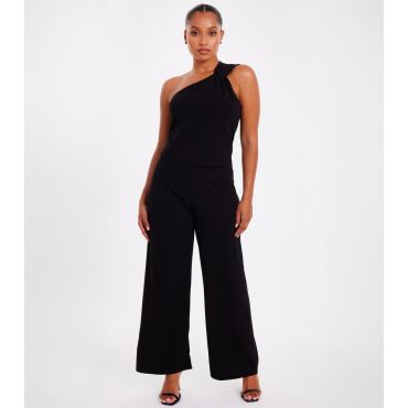 Women's Petite Black Jumpsuit Quiz New Look