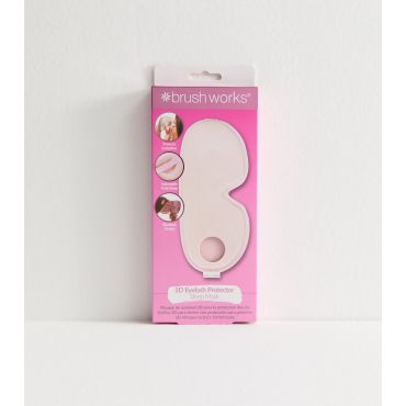 Pink 3D Eyelash Protector Sleep Mask Brushworks New Look