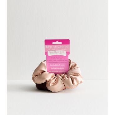 Pack of 3 Brown Large Cloud Scrunchies Brushworks New Look